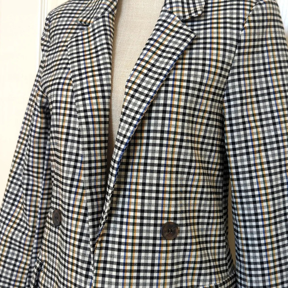 Love Tree Black Plaid Blazer - Picture 4 of 9